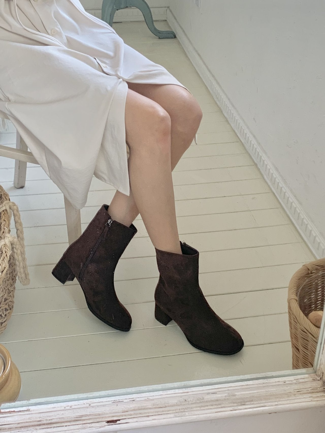 incision middle 5cm ankle boots