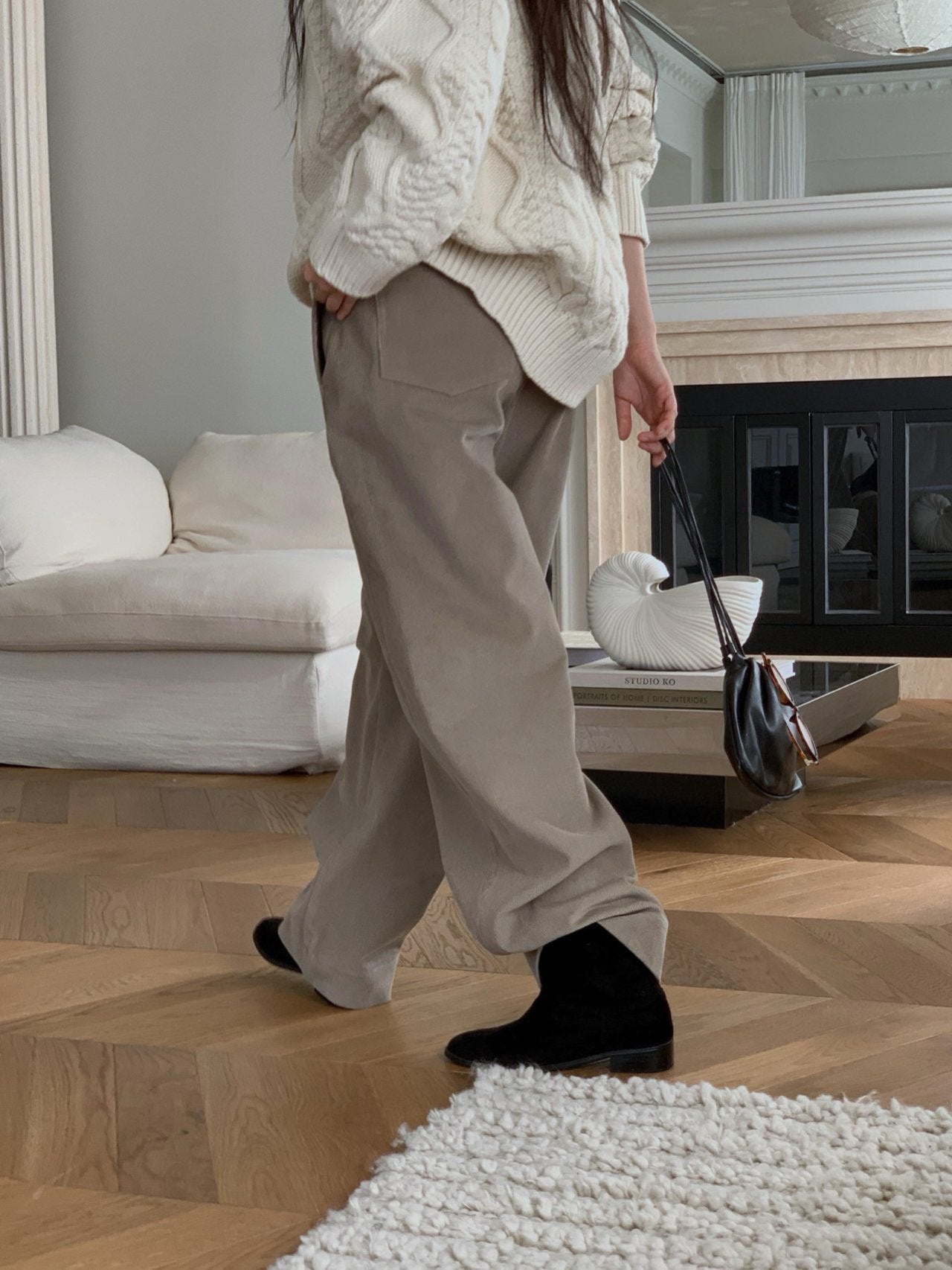 Corduroy boy pants-3col