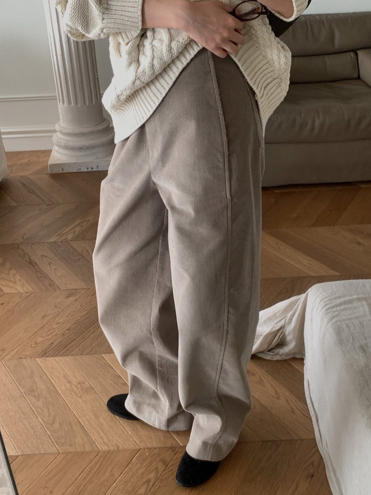 Corduroy boy pants-3col