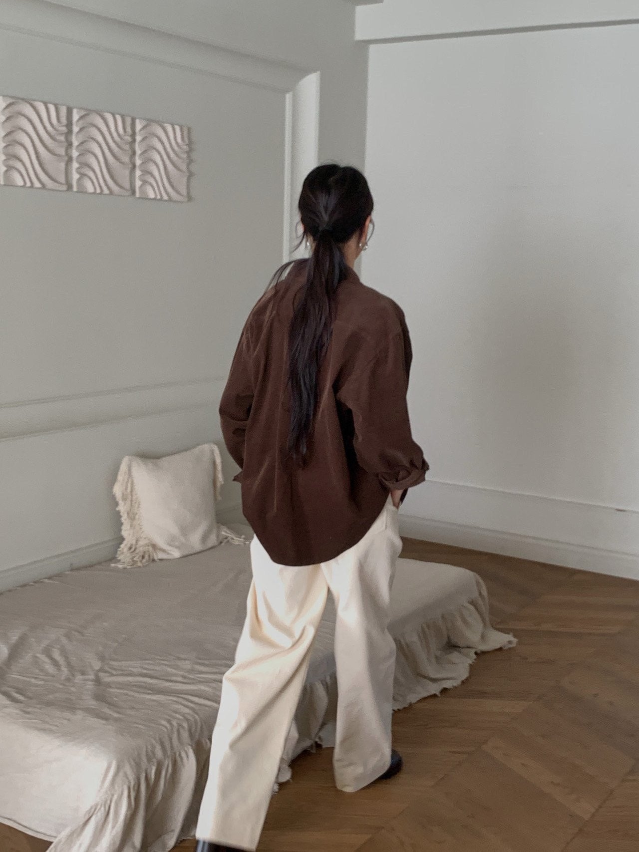 Corduroy boy pants-3col