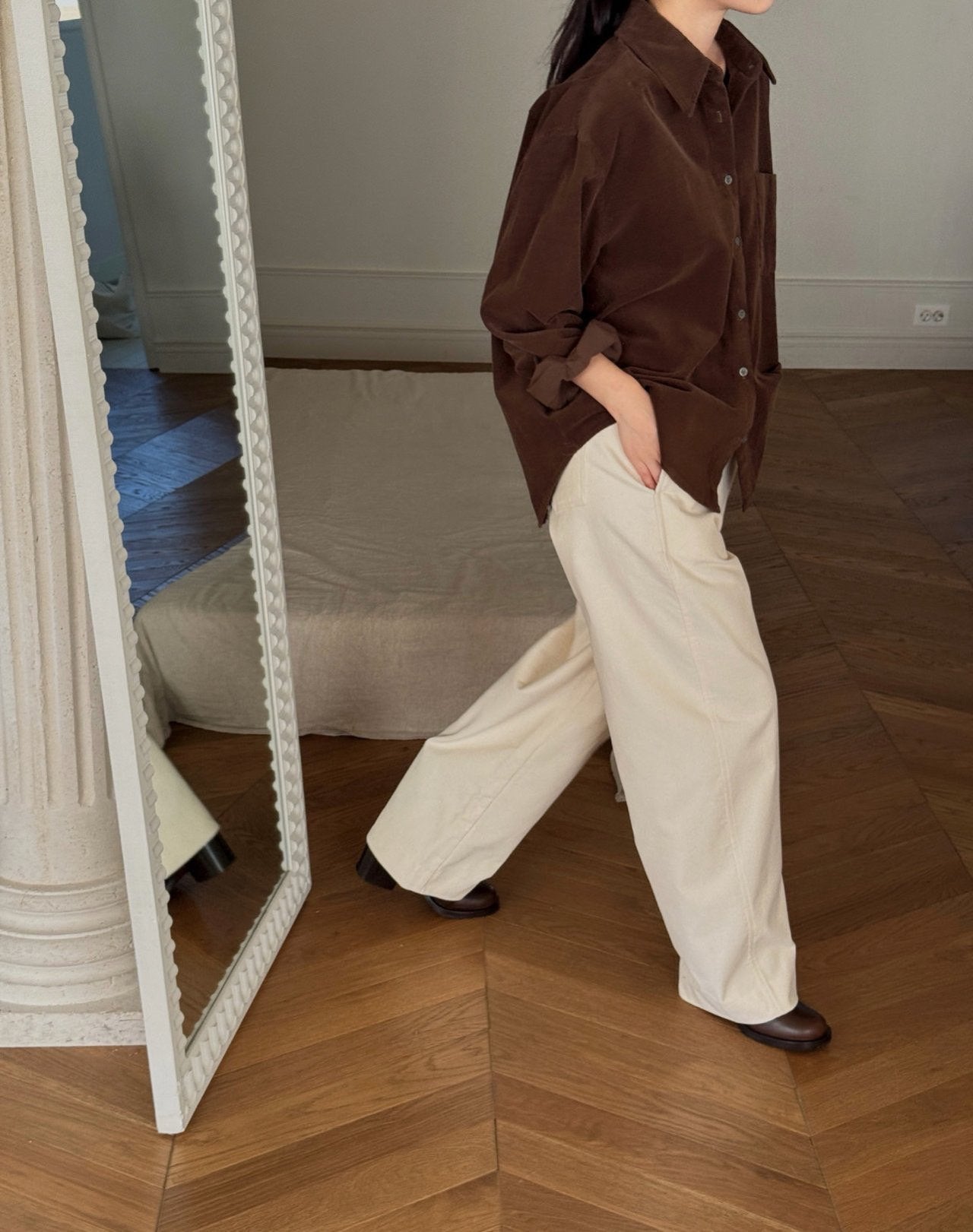 Corduroy boy pants-3col