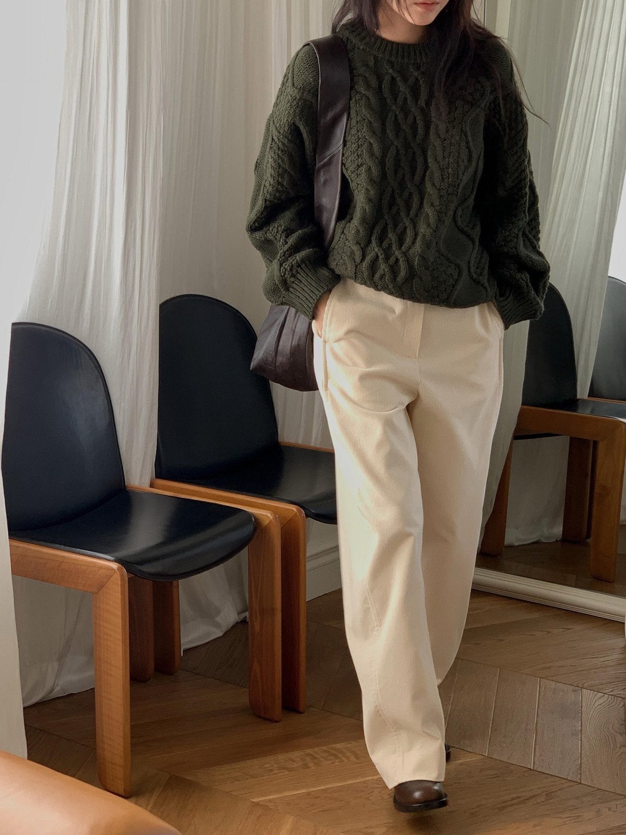 Corduroy boy pants-3col