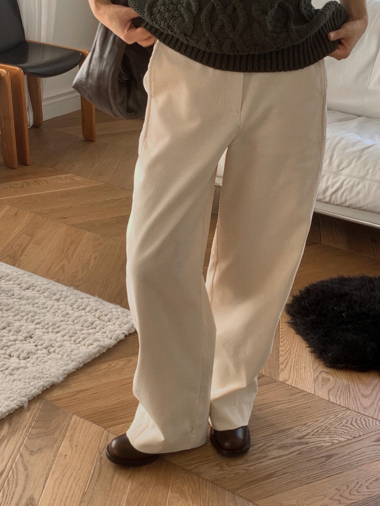 Corduroy boy pants-3col