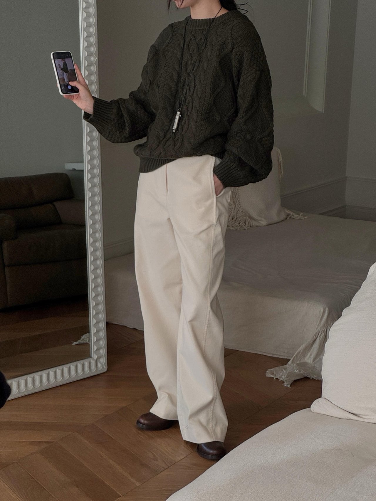 Corduroy boy pants-3col