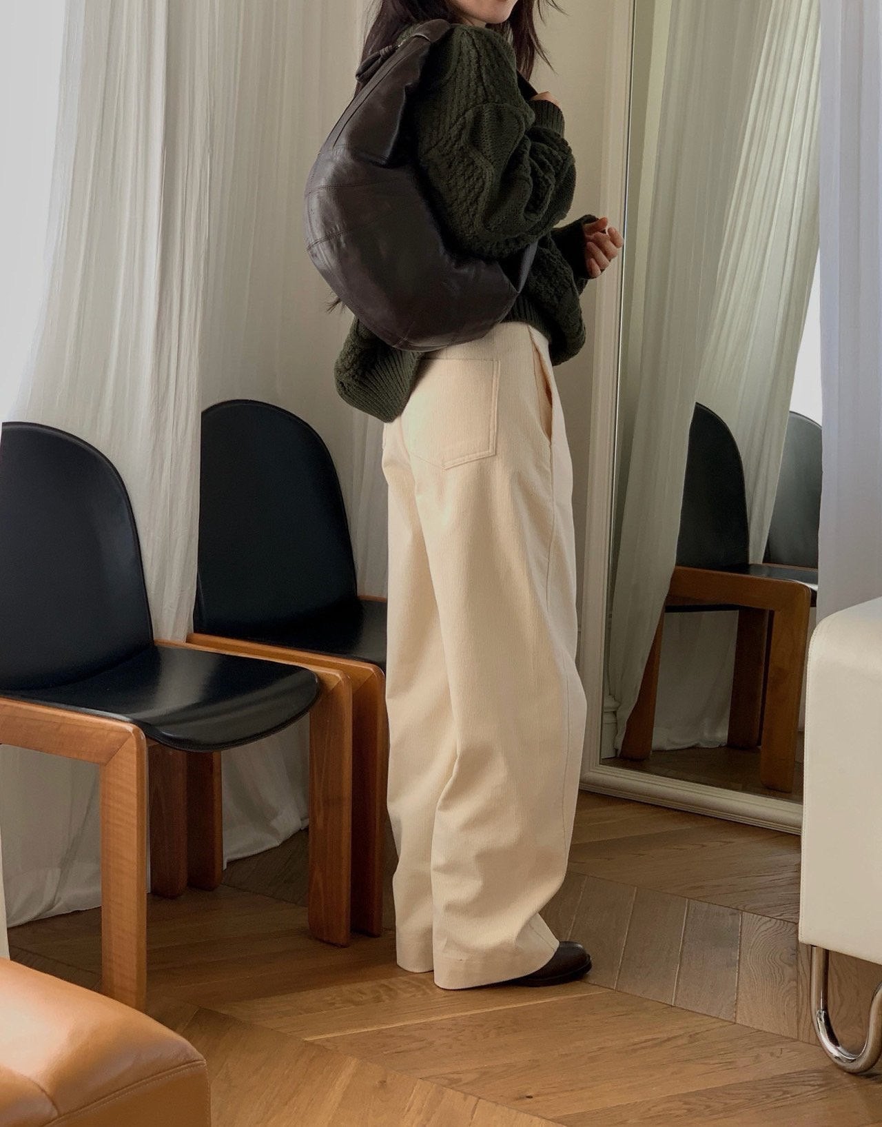 Corduroy boy pants-3col