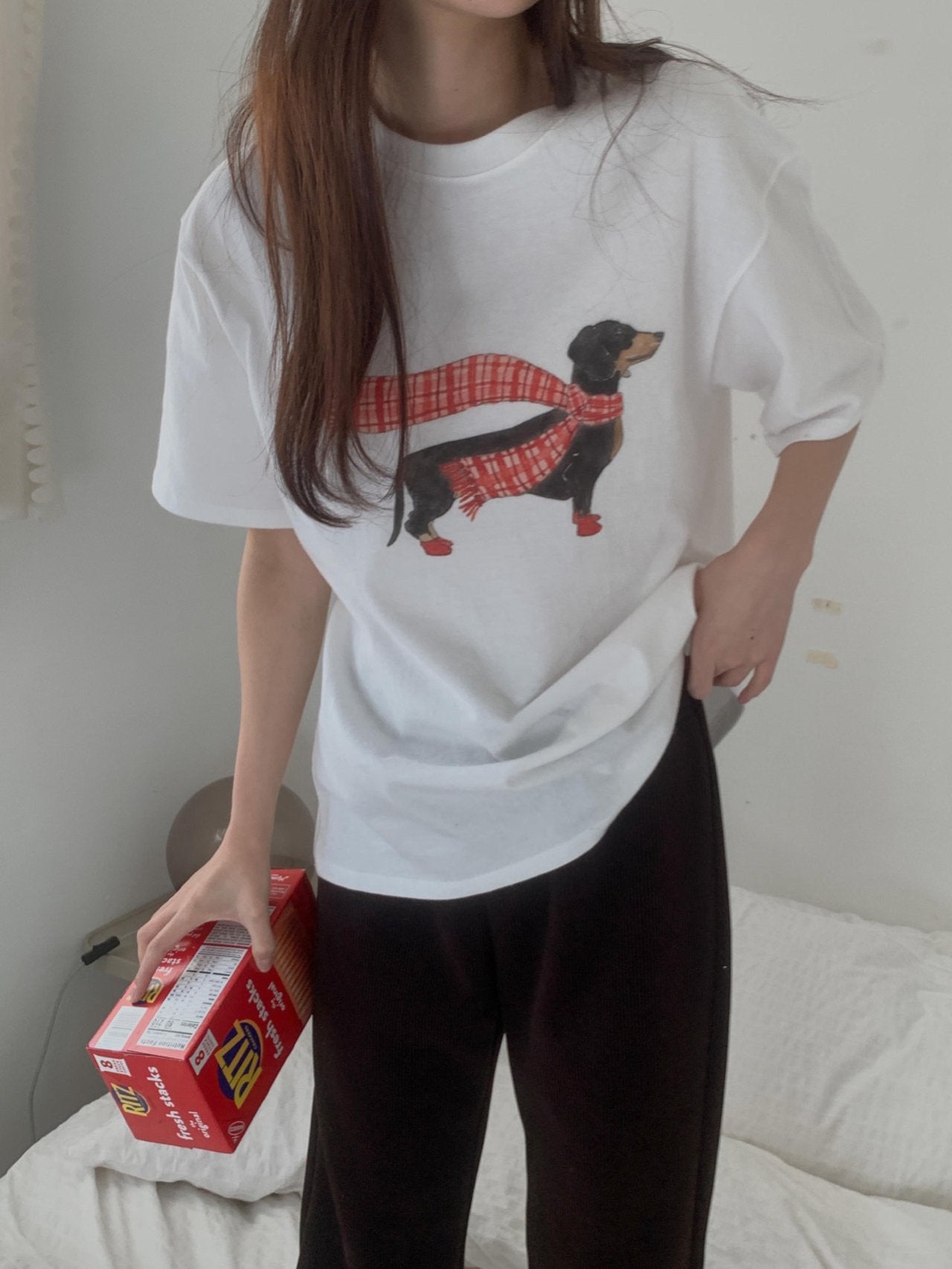 Dachshund gimo T-2col