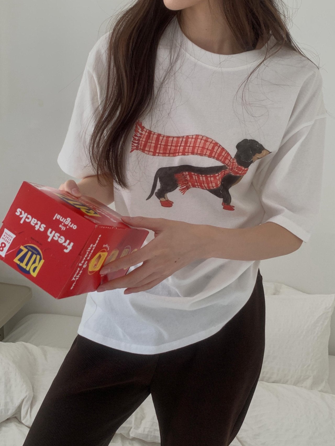 Dachshund gimo T-2col