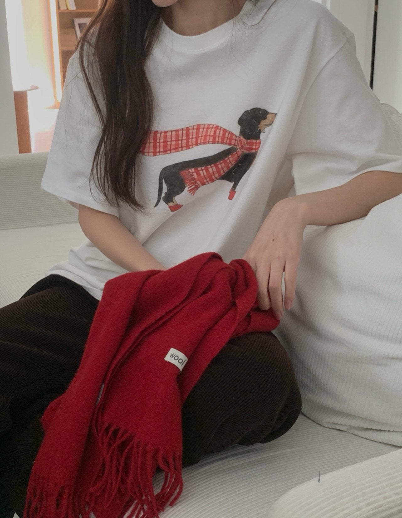 Dachshund gimo T-2col