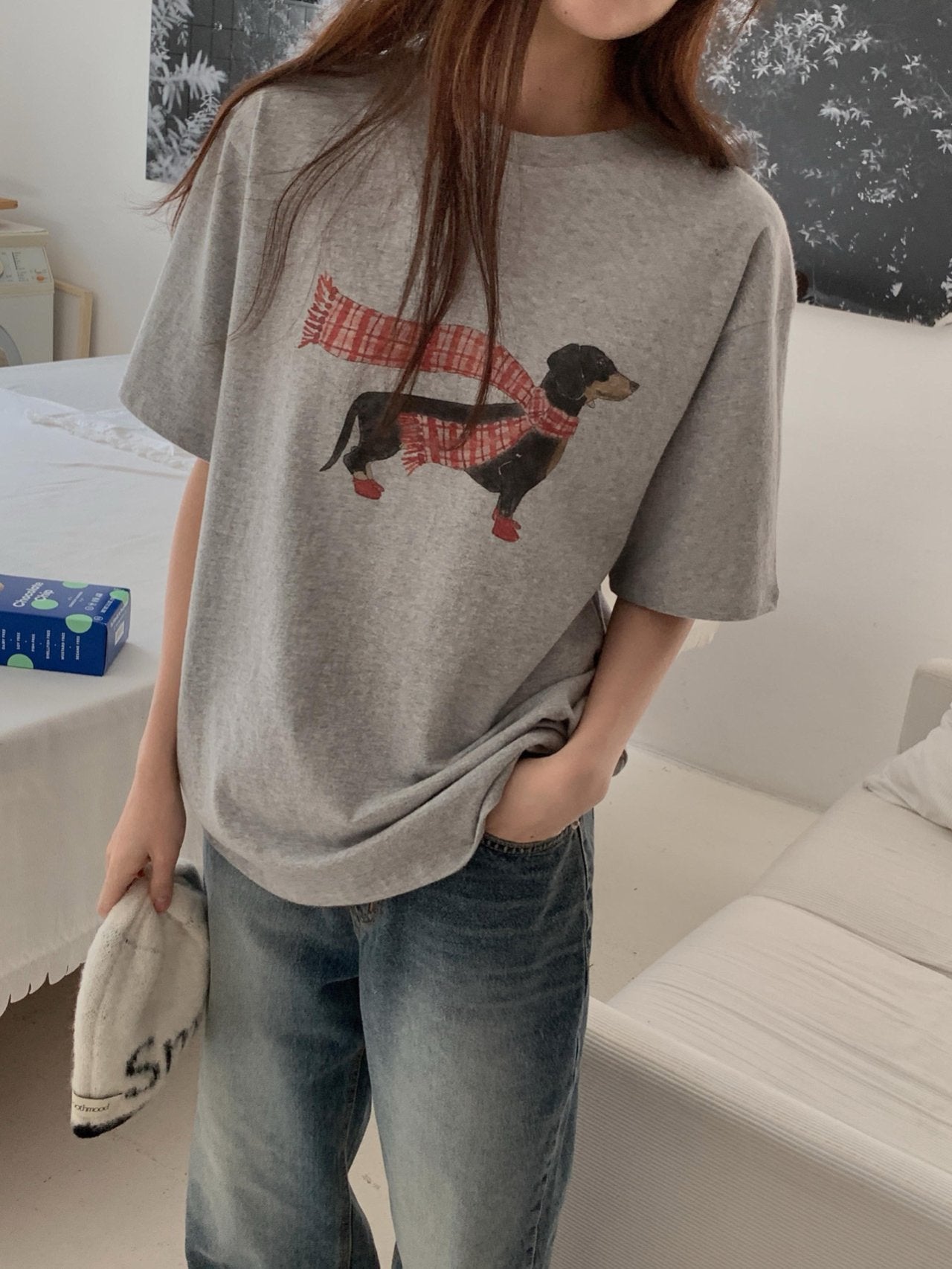 Dachshund gimo T-2col