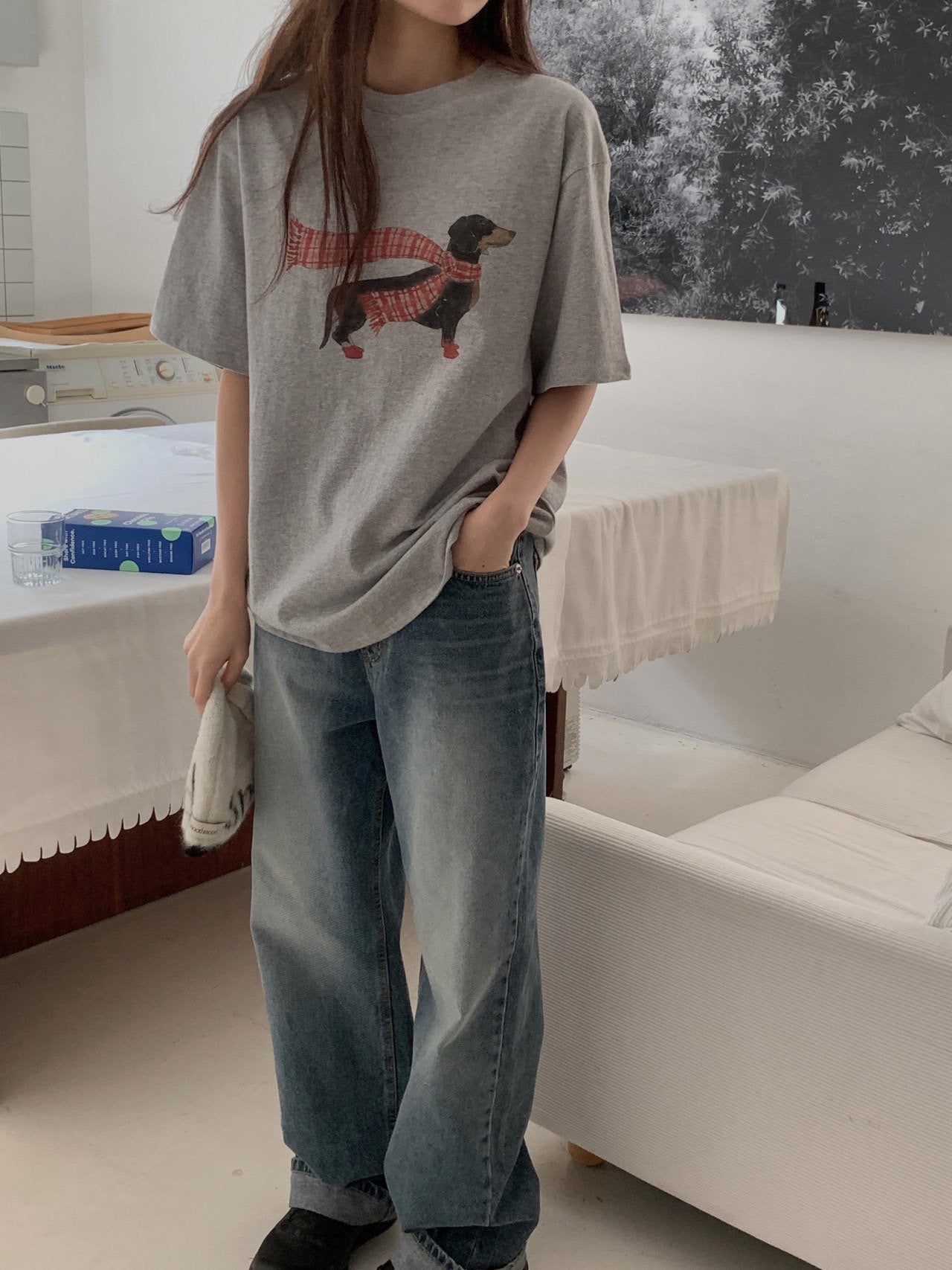 Dachshund gimo T-2col