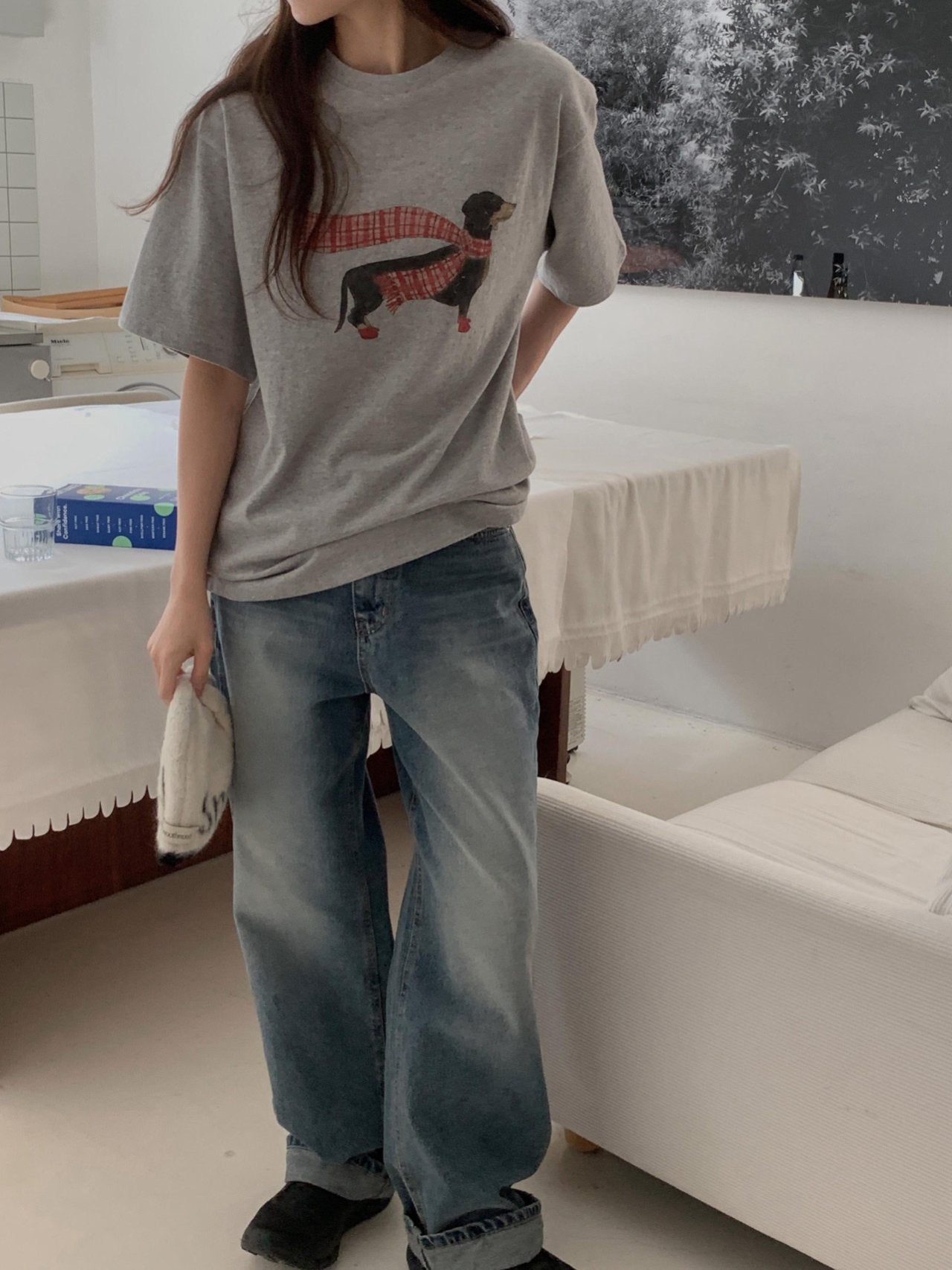 Dachshund gimo T-2col