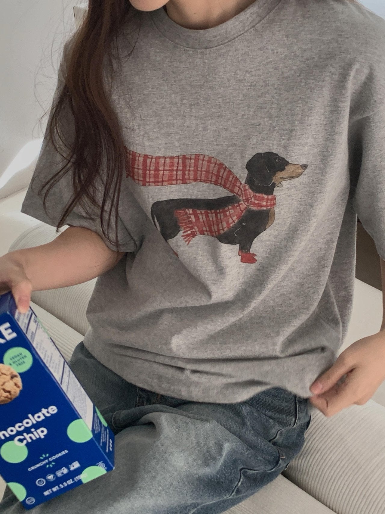 Dachshund gimo T-2col