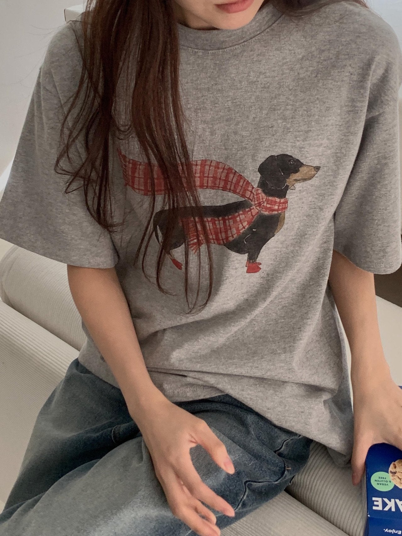 Dachshund gimo T-2col