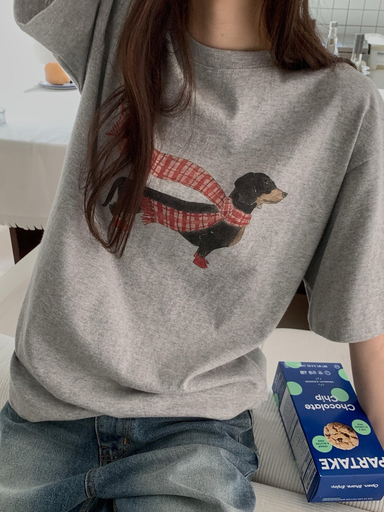 Dachshund gimo T-2col