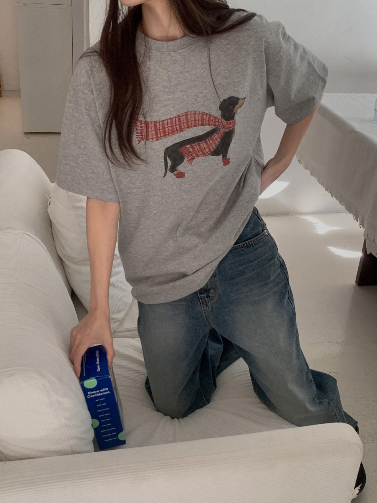 Dachshund gimo T-2col