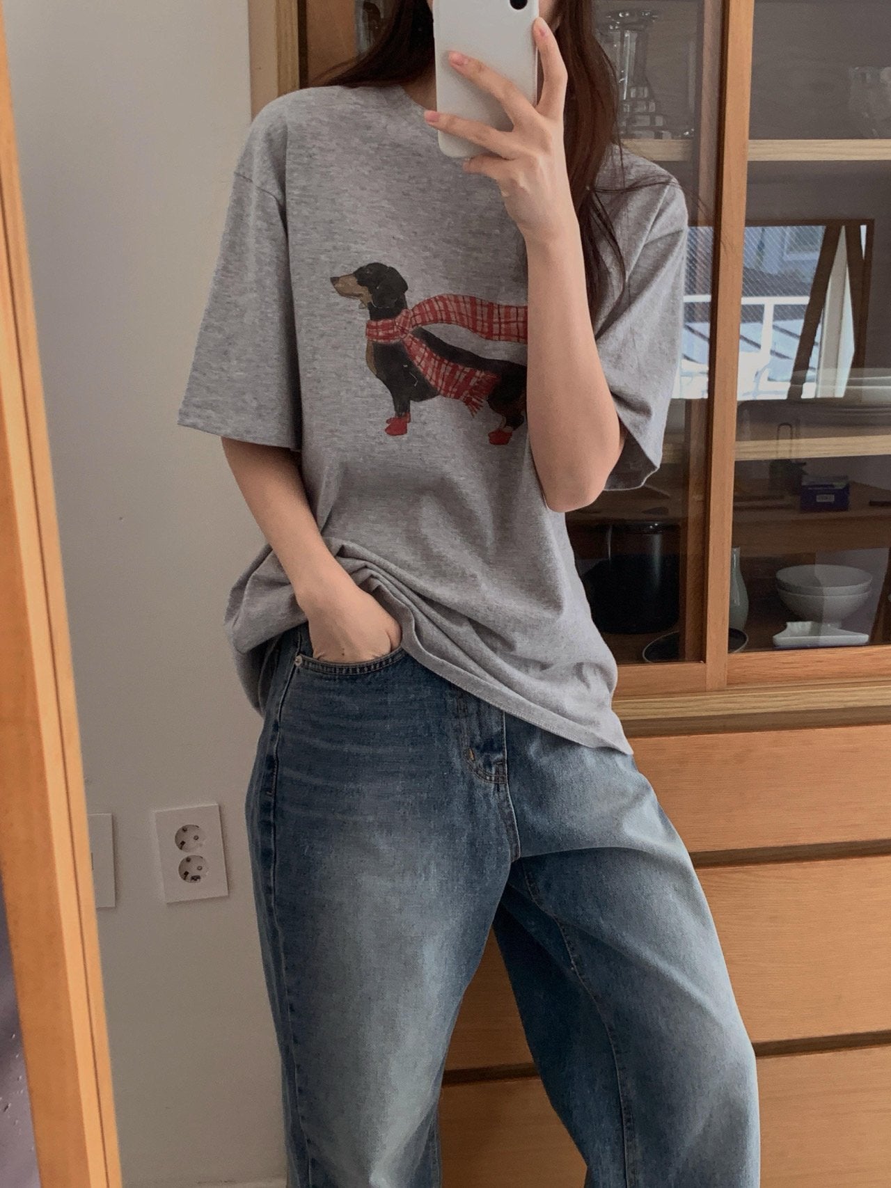 Dachshund gimo T-2col