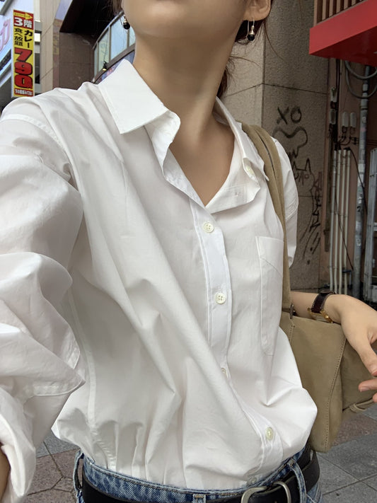 Lumi bio cotton shirt-4col