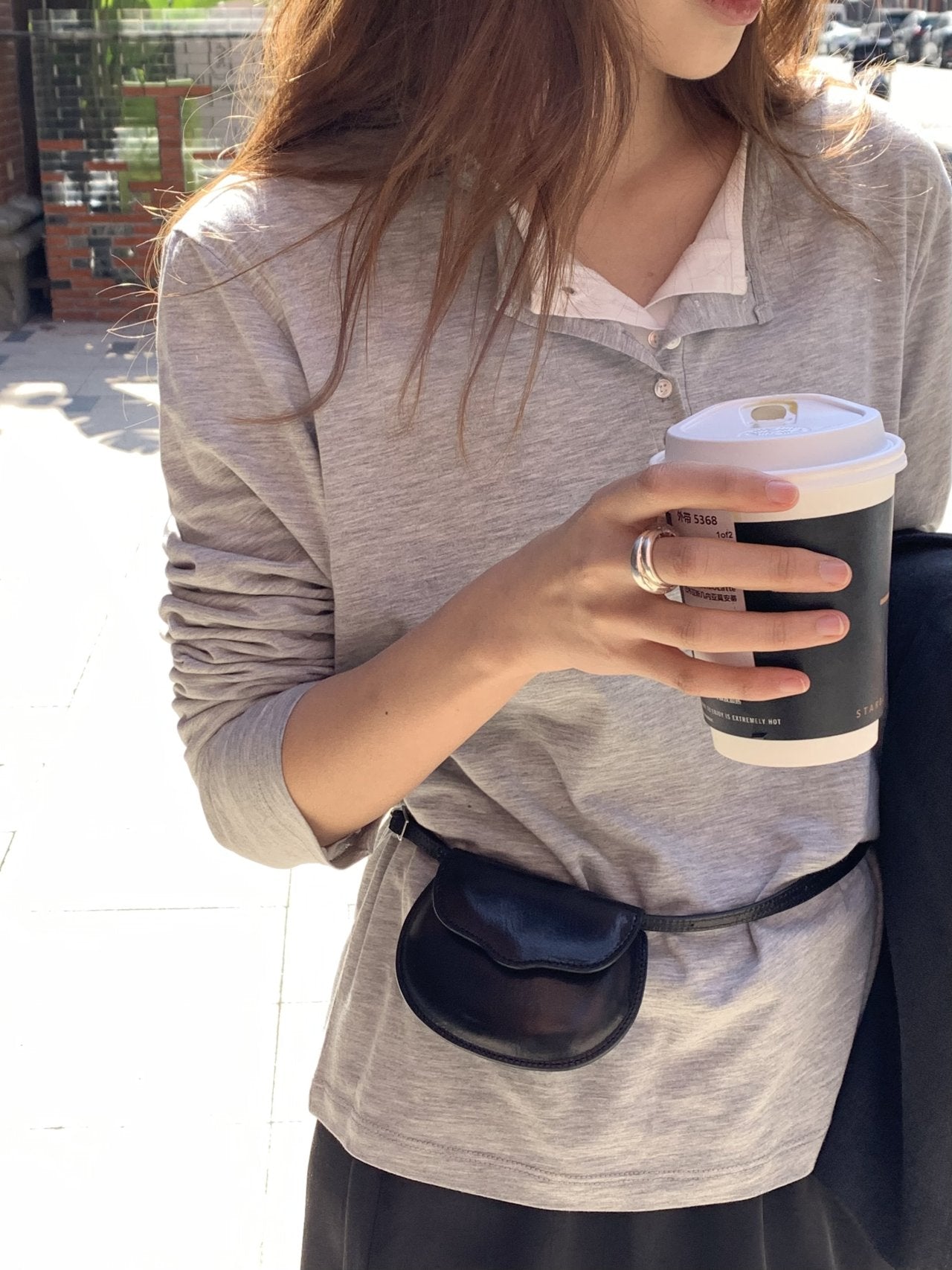 Sera henley long sleeve T-4col