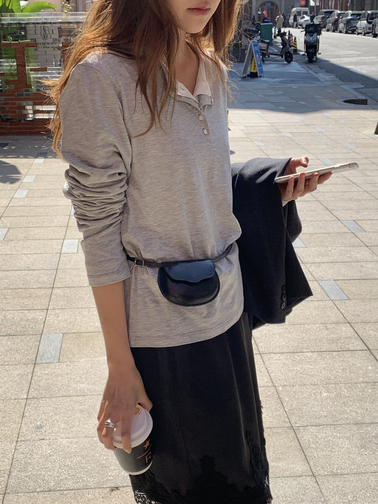 Sera henley long sleeve T-4col