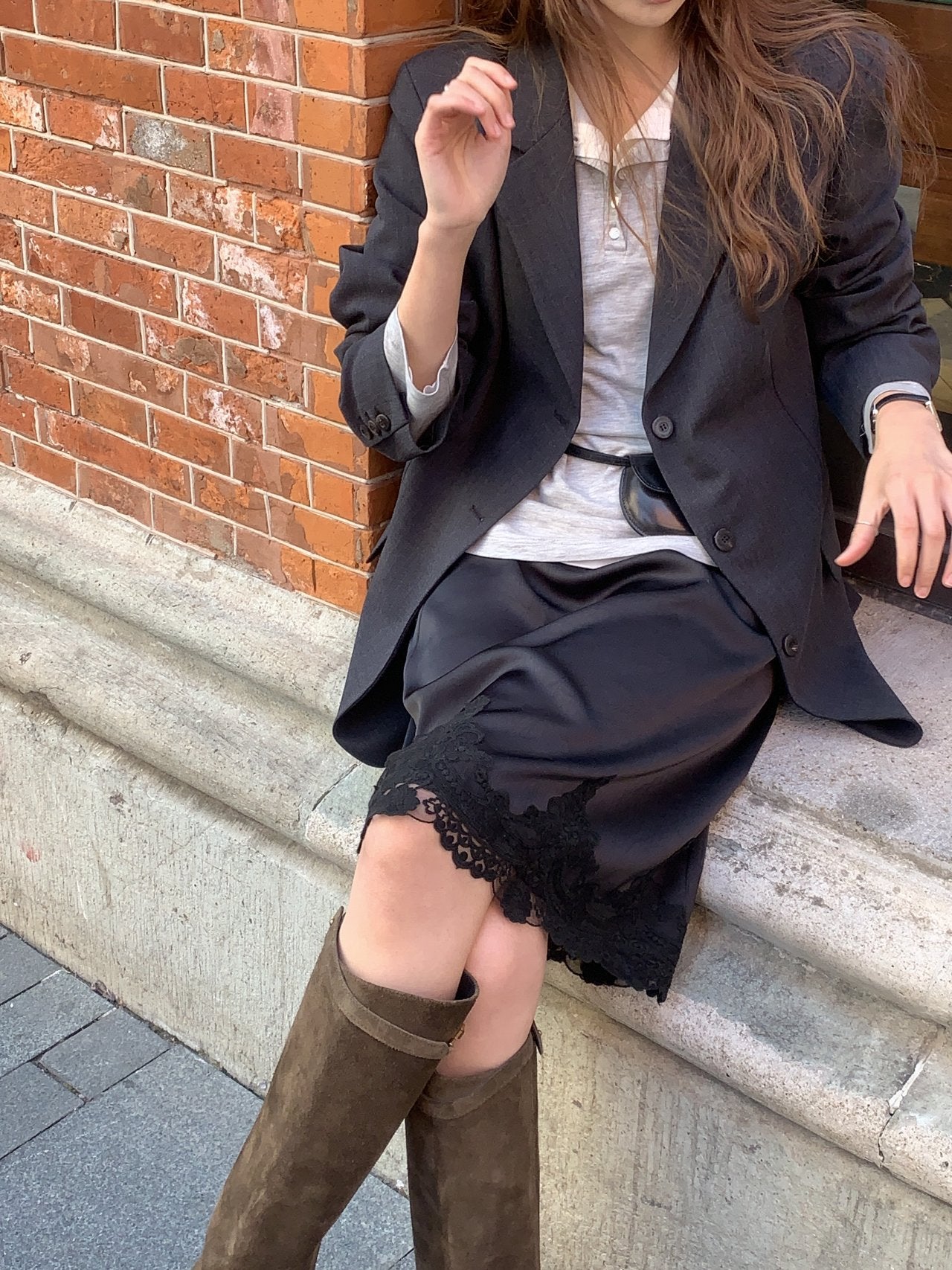 Sera henley long sleeve T-4col