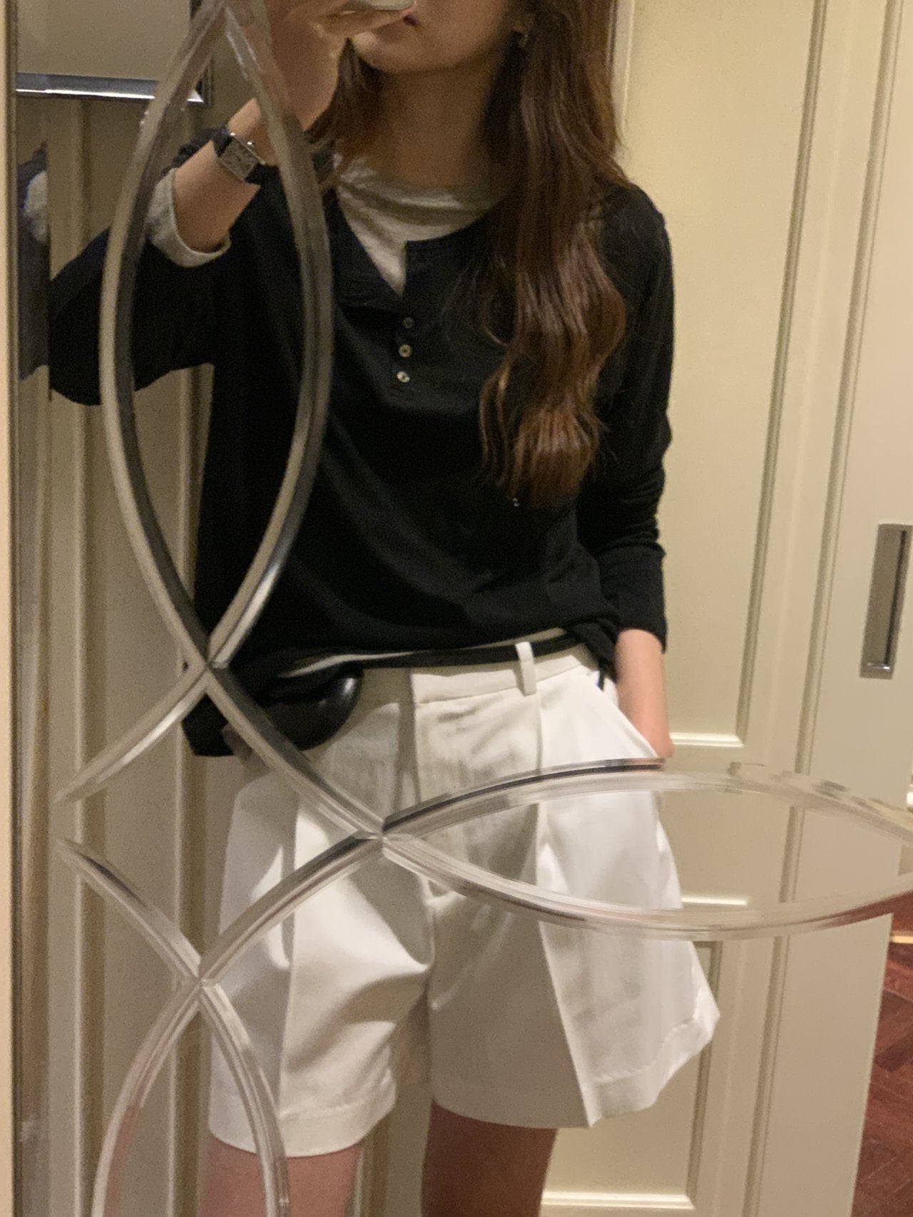 Sera henley long sleeve T-4col