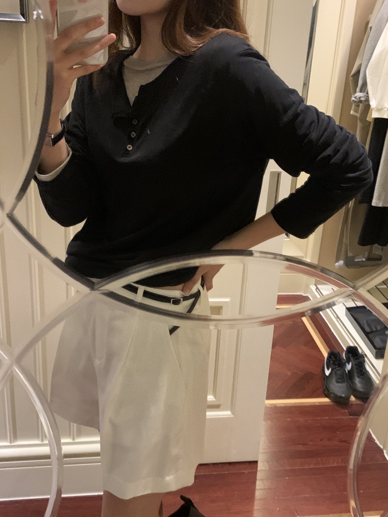 Sera henley long sleeve T-4col