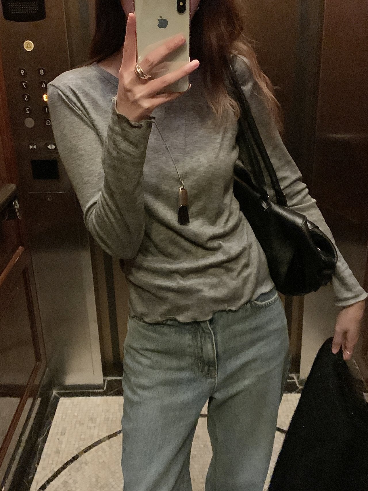 Maren round-beck frill T-2col