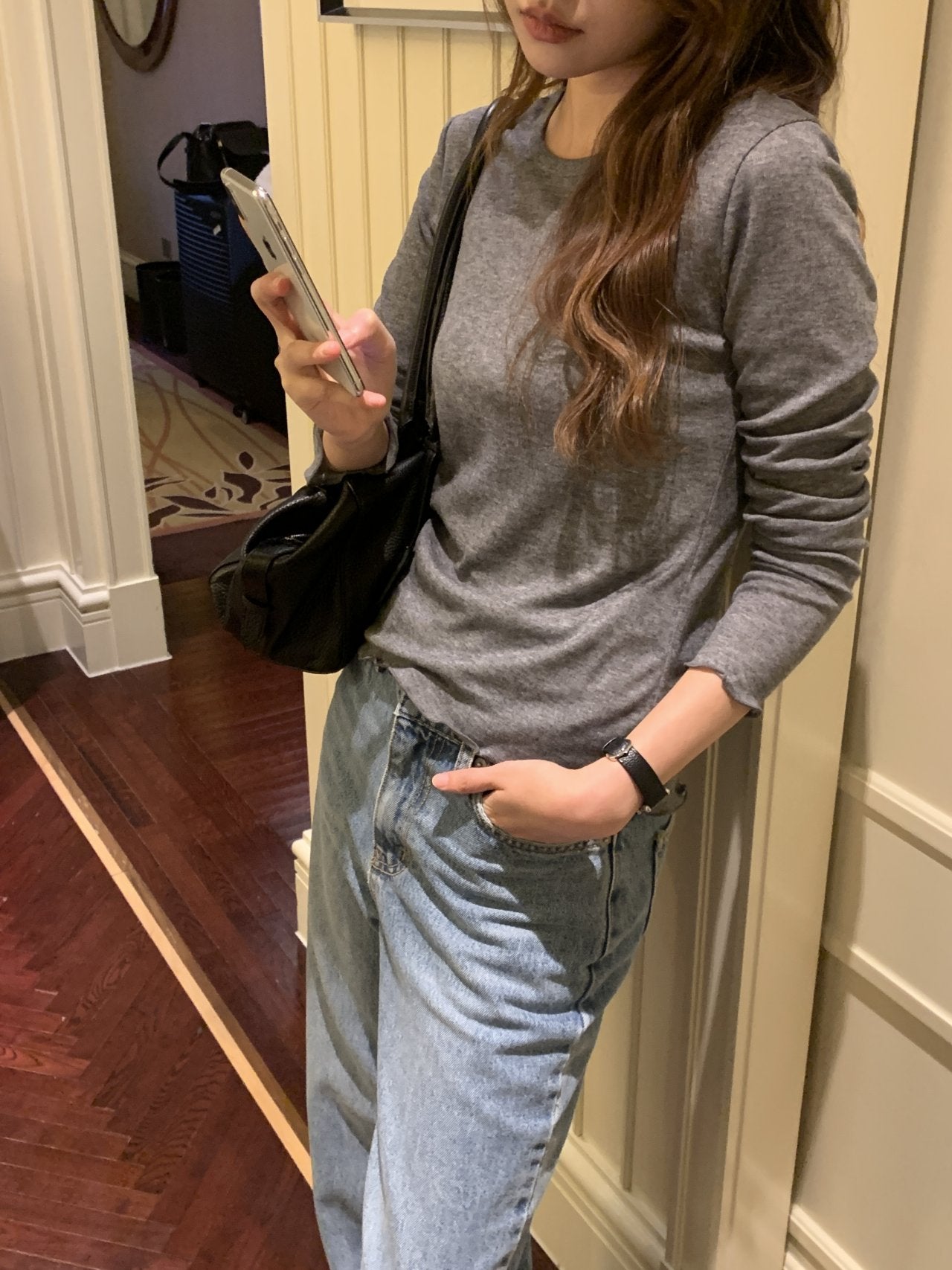 Maren round-beck frill T-2col