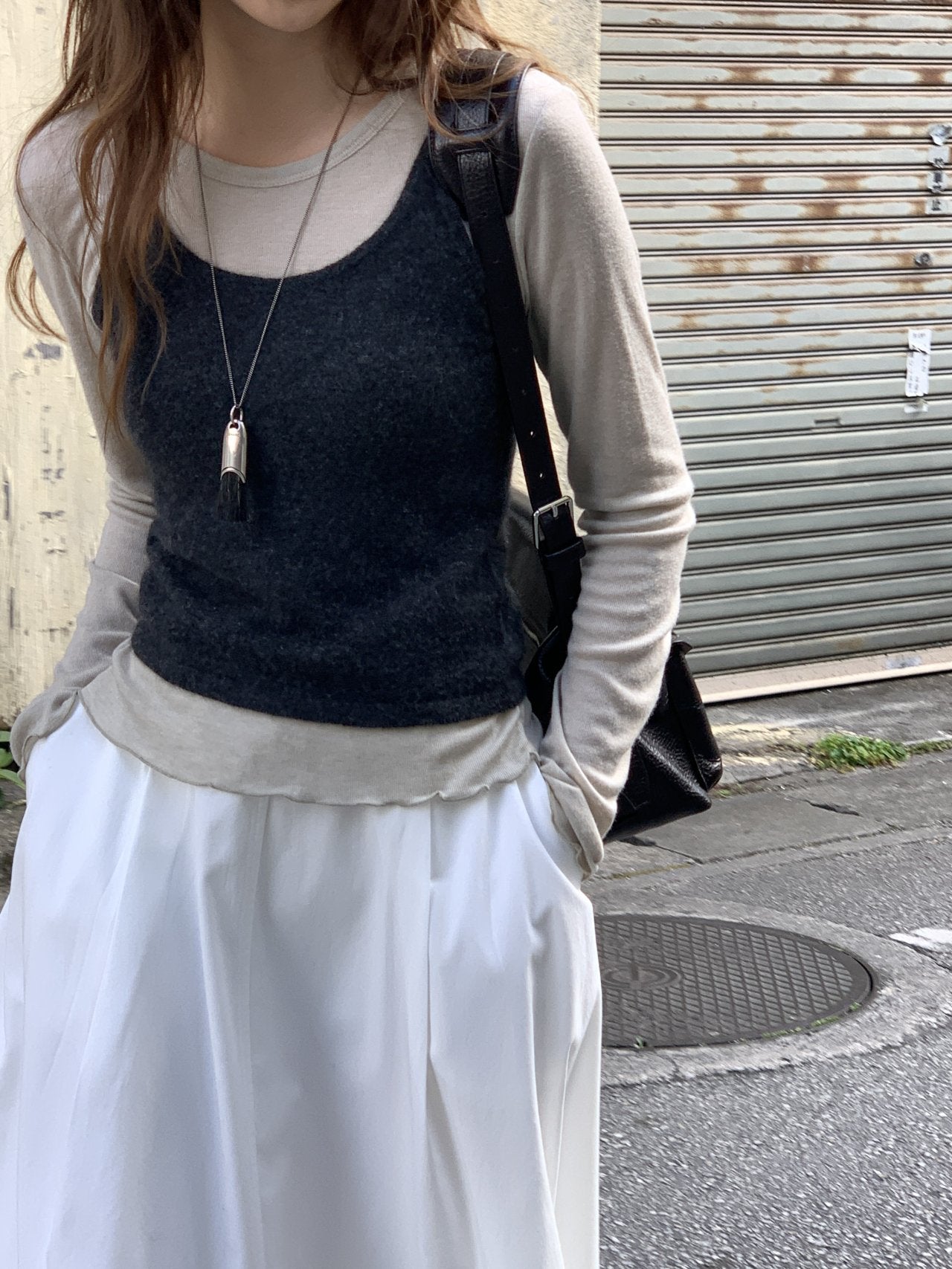 Maren round-beck frill T-2col