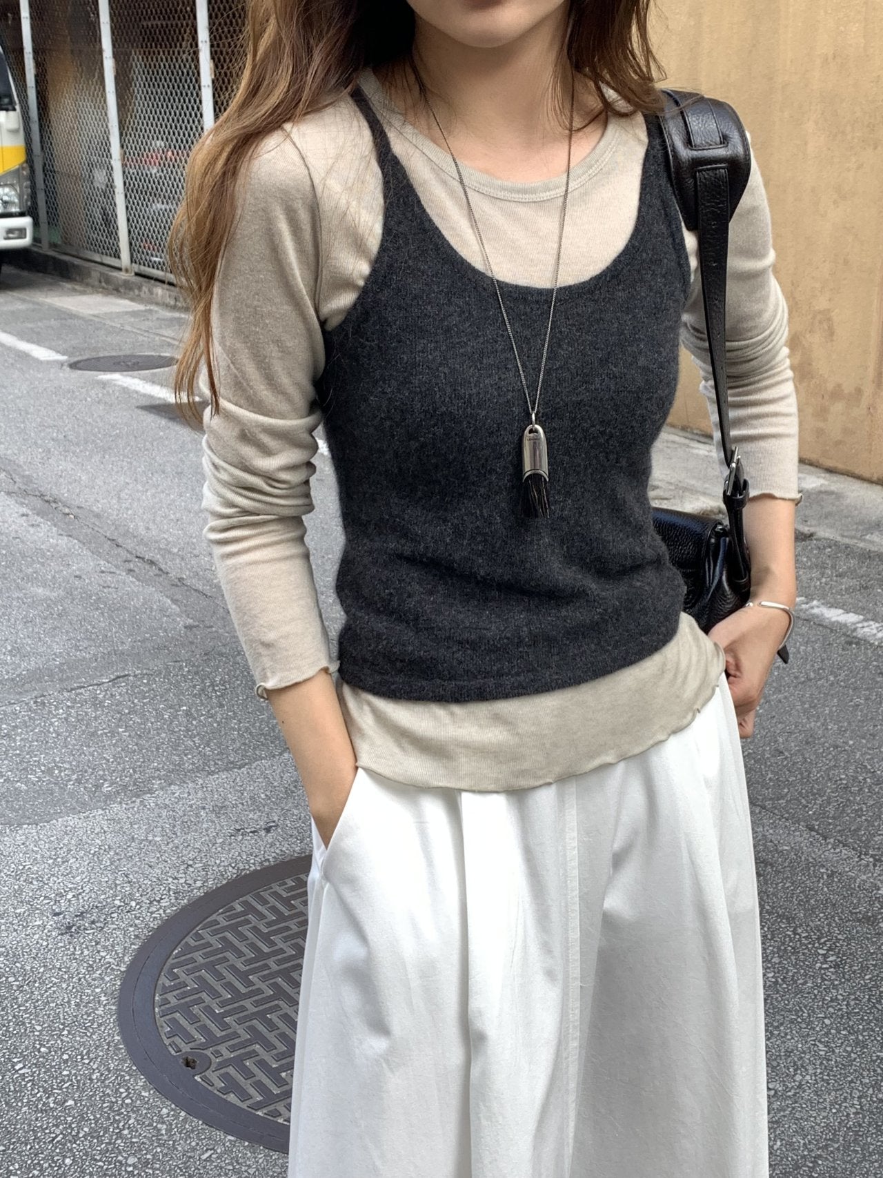 Maren round-beck frill T-2col