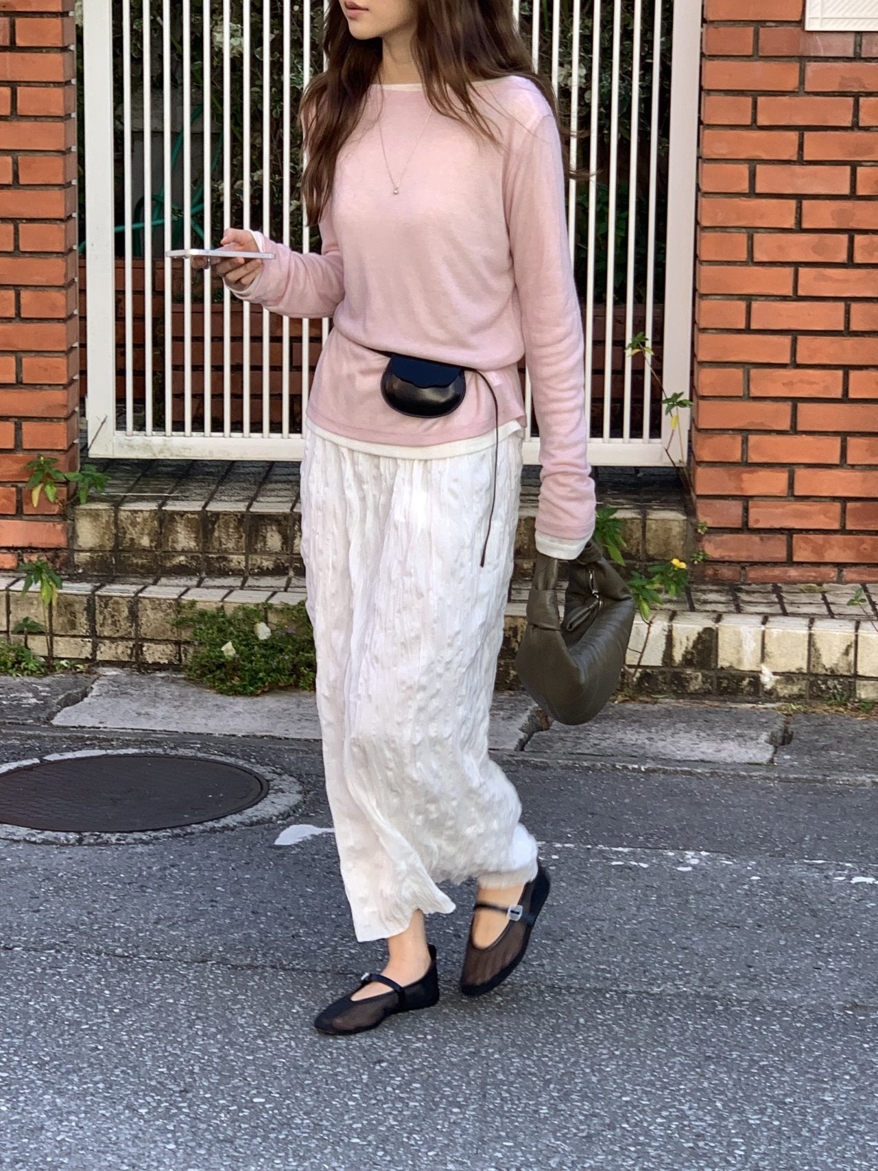 Bay wool tencel boat neck T-5col