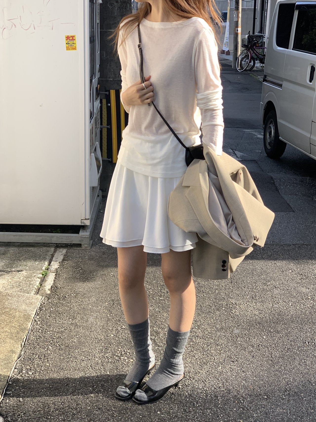 Bay wool tencel boat neck T-5col