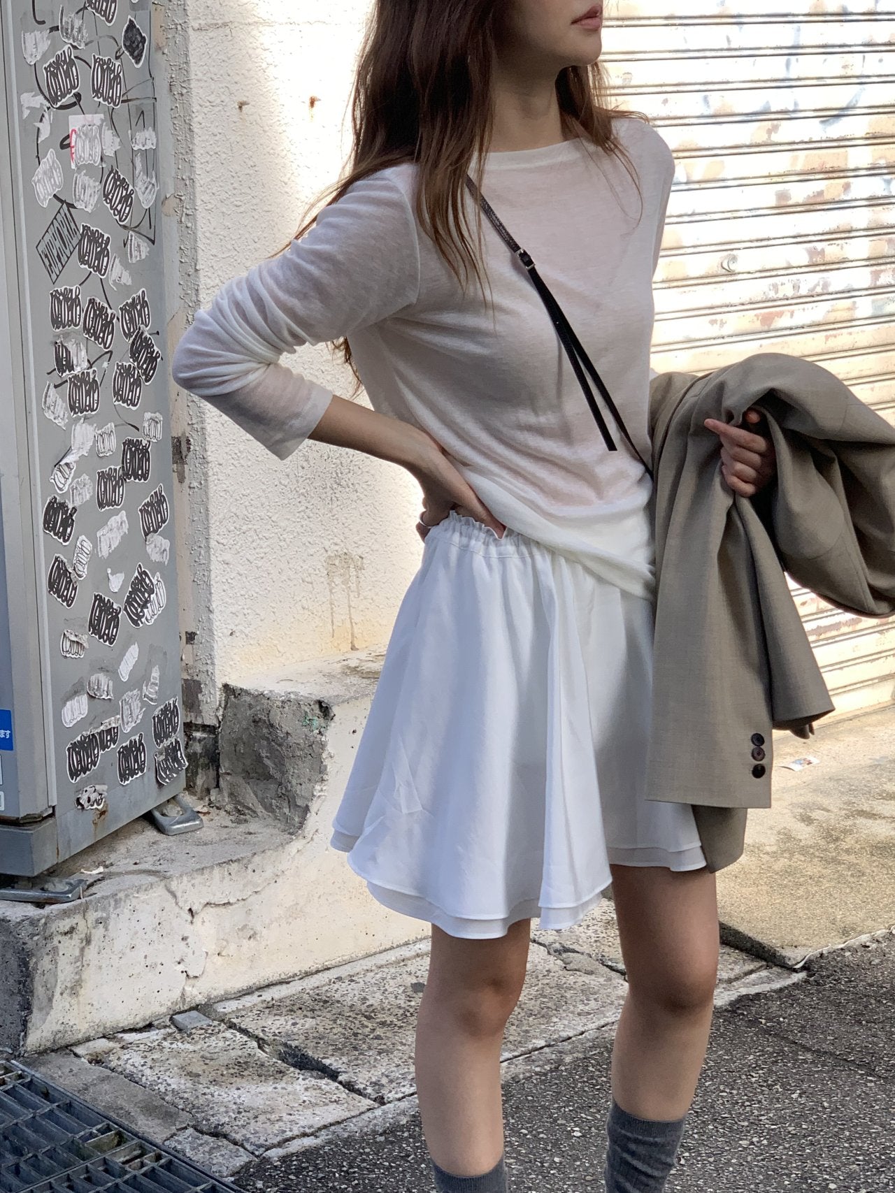 Bay wool tencel boat neck T-5col