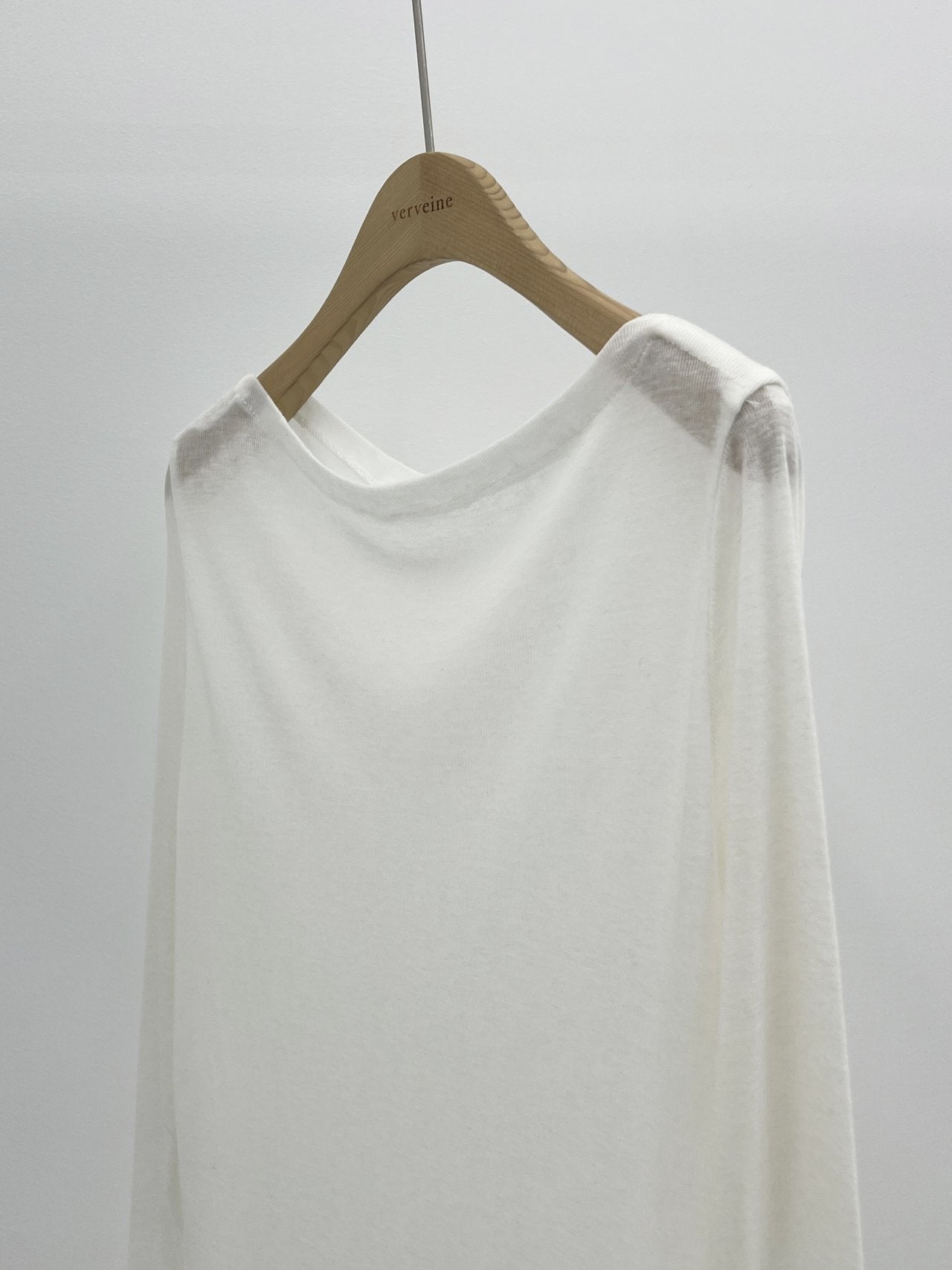 Bay wool tencel boat neck T-5col