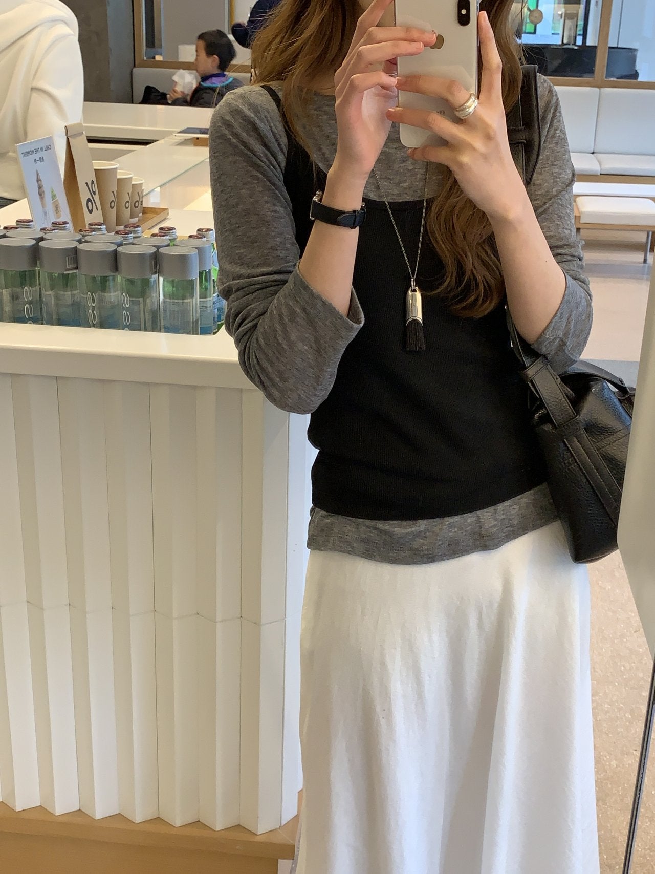 Bay wool tencel boat neck T-5col