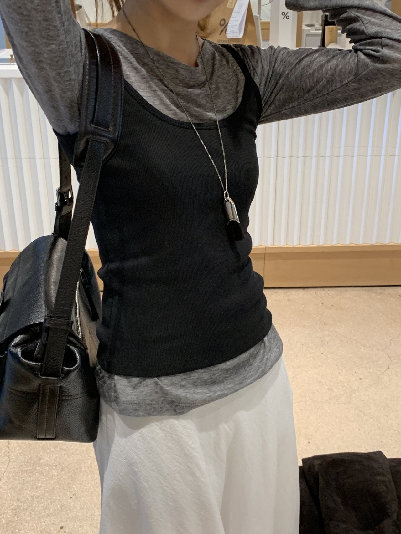 Bay wool tencel boat neck T-5col