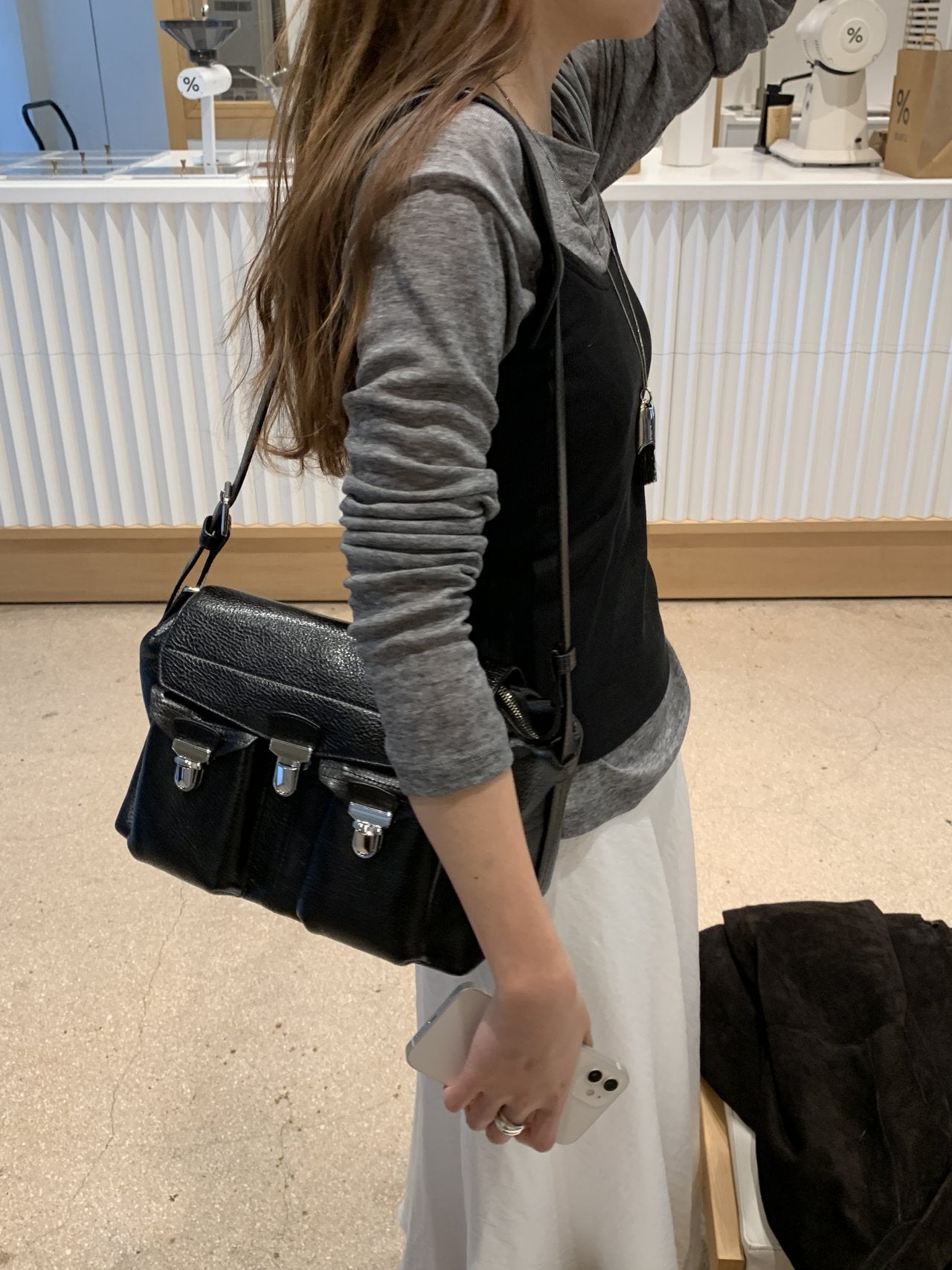 Bay wool tencel boat neck T-5col