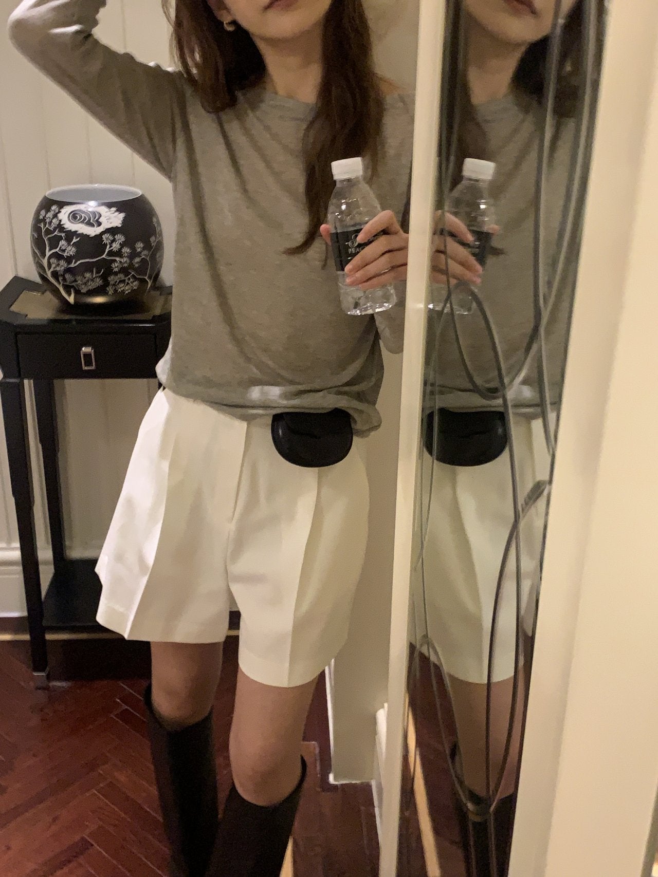 Bay wool tencel boat neck T-5col