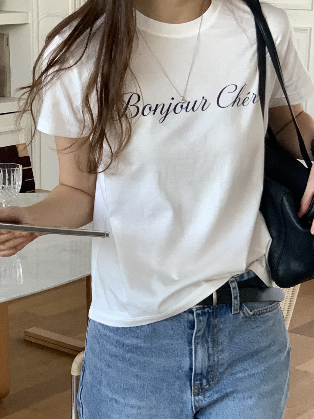 Fleur cherry short-sleeve T-2col