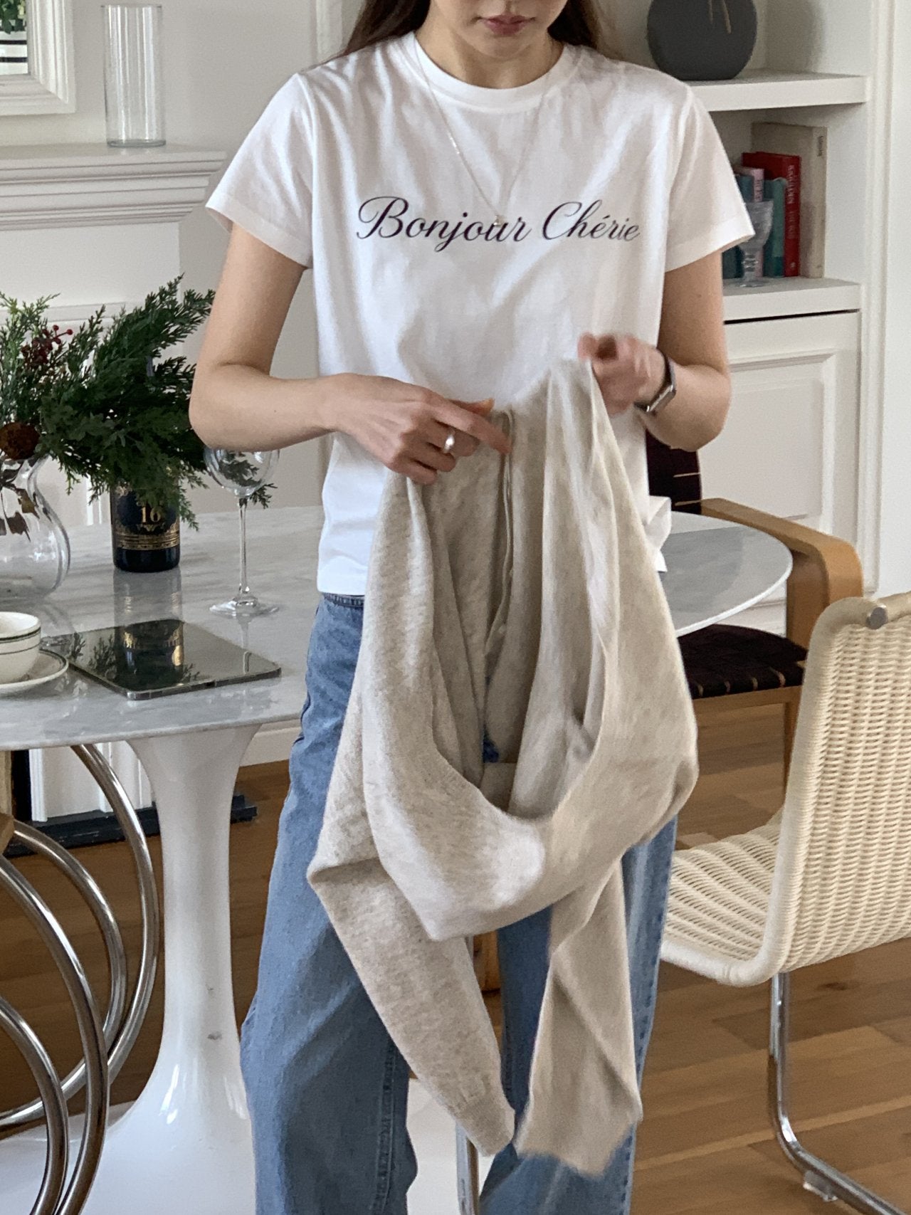 Fleur cherry short-sleeve T-2col