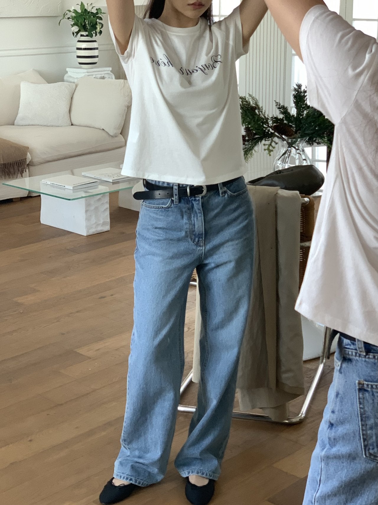 Fleur cherry short-sleeve T-2col