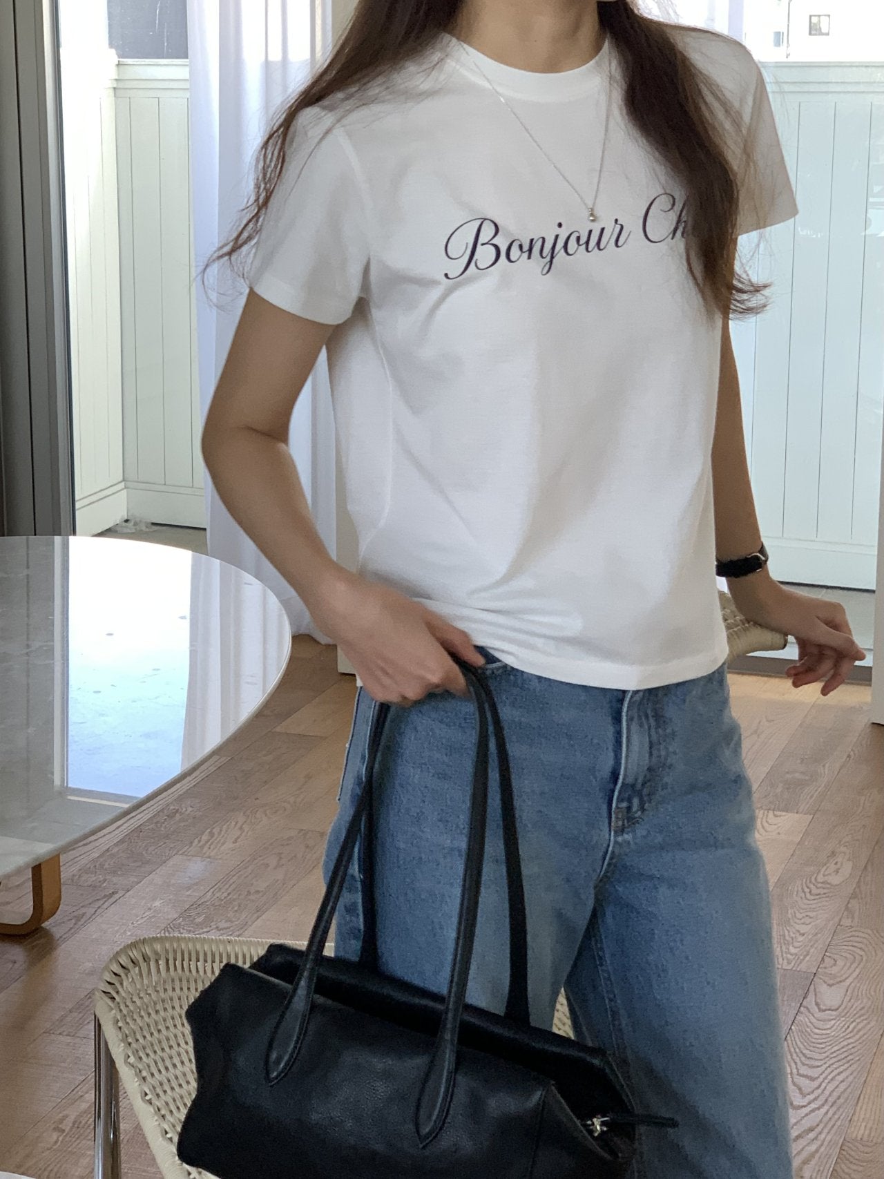 Fleur cherry short-sleeve T-2col