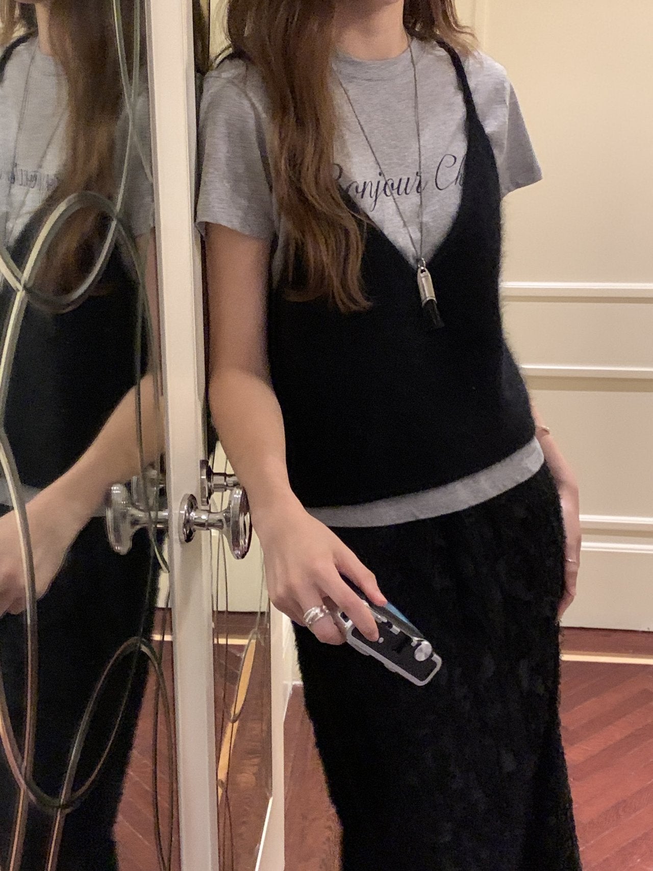 Fleur cherry short-sleeve T-2col