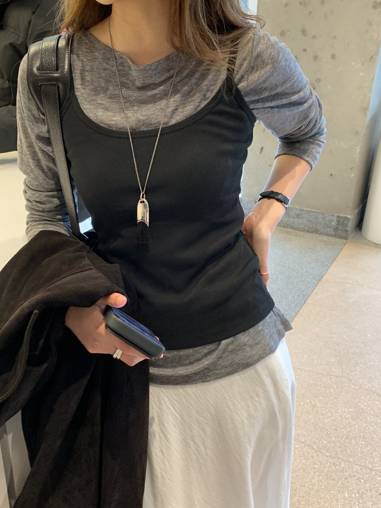 Ella flat rib sleeveless-5col