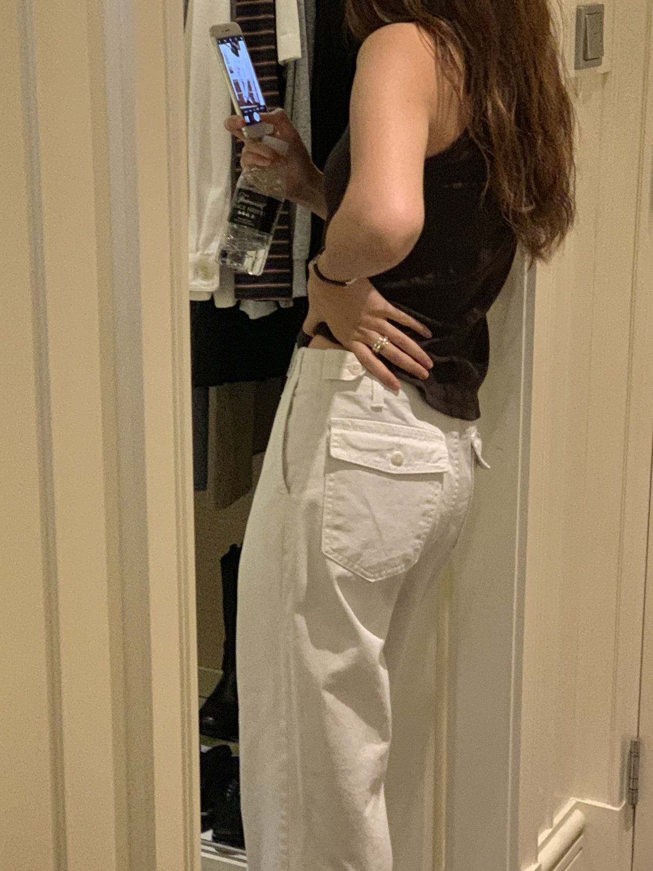 Marlow side adjust stone-washed pants-3col