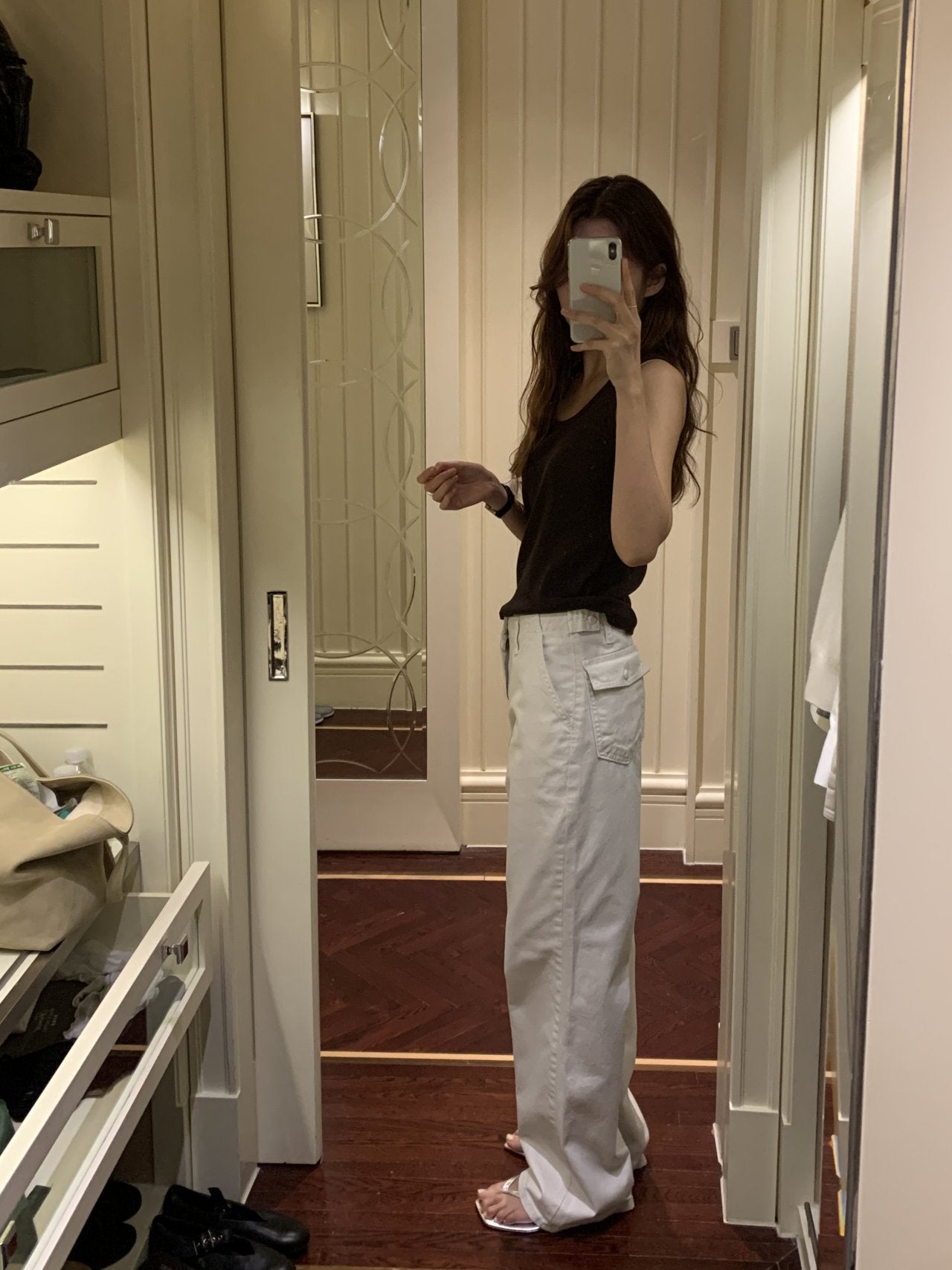 Marlow side adjust stone-washed pants-3col