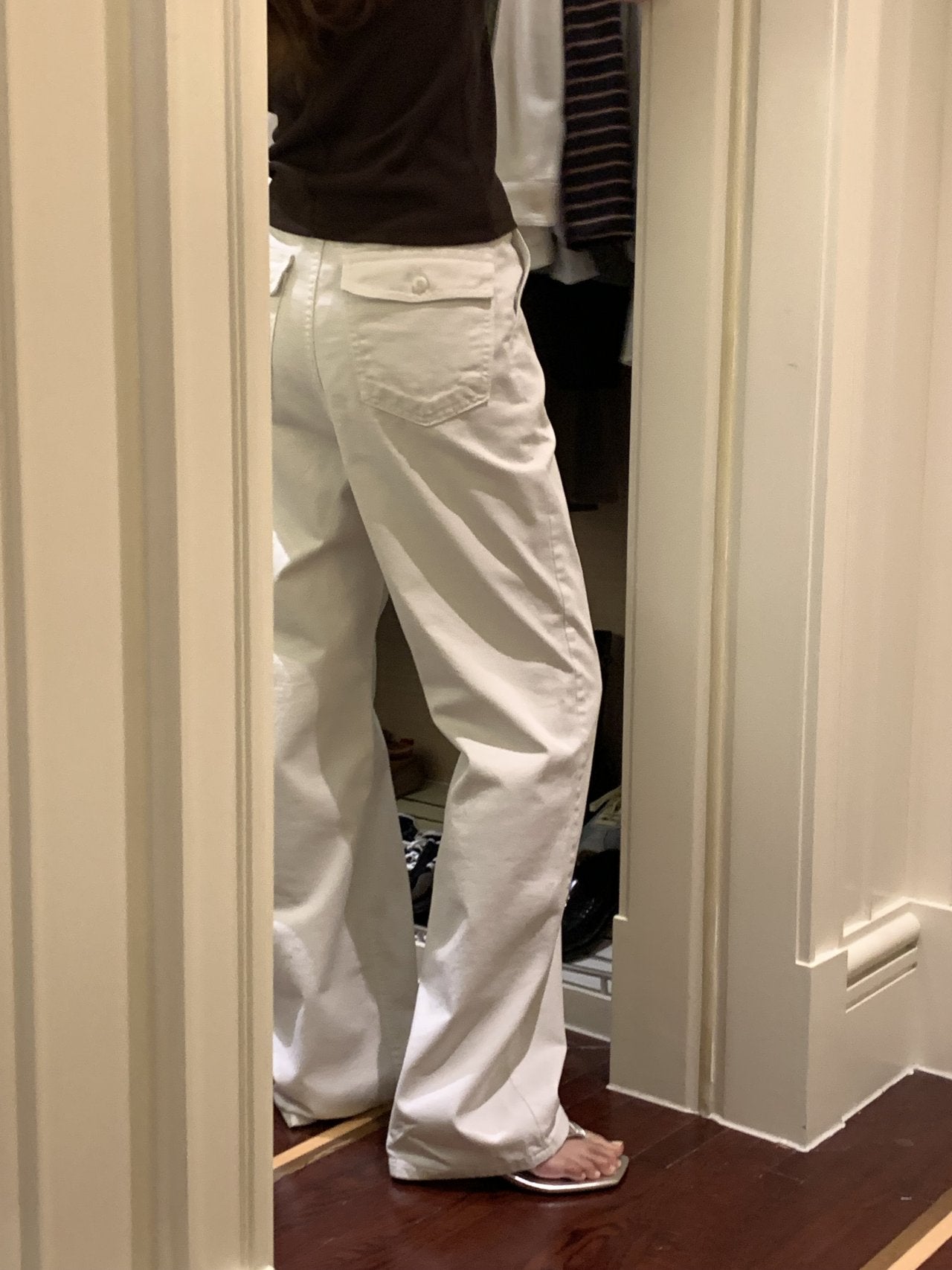 Marlow side adjust stone-washed pants-3col