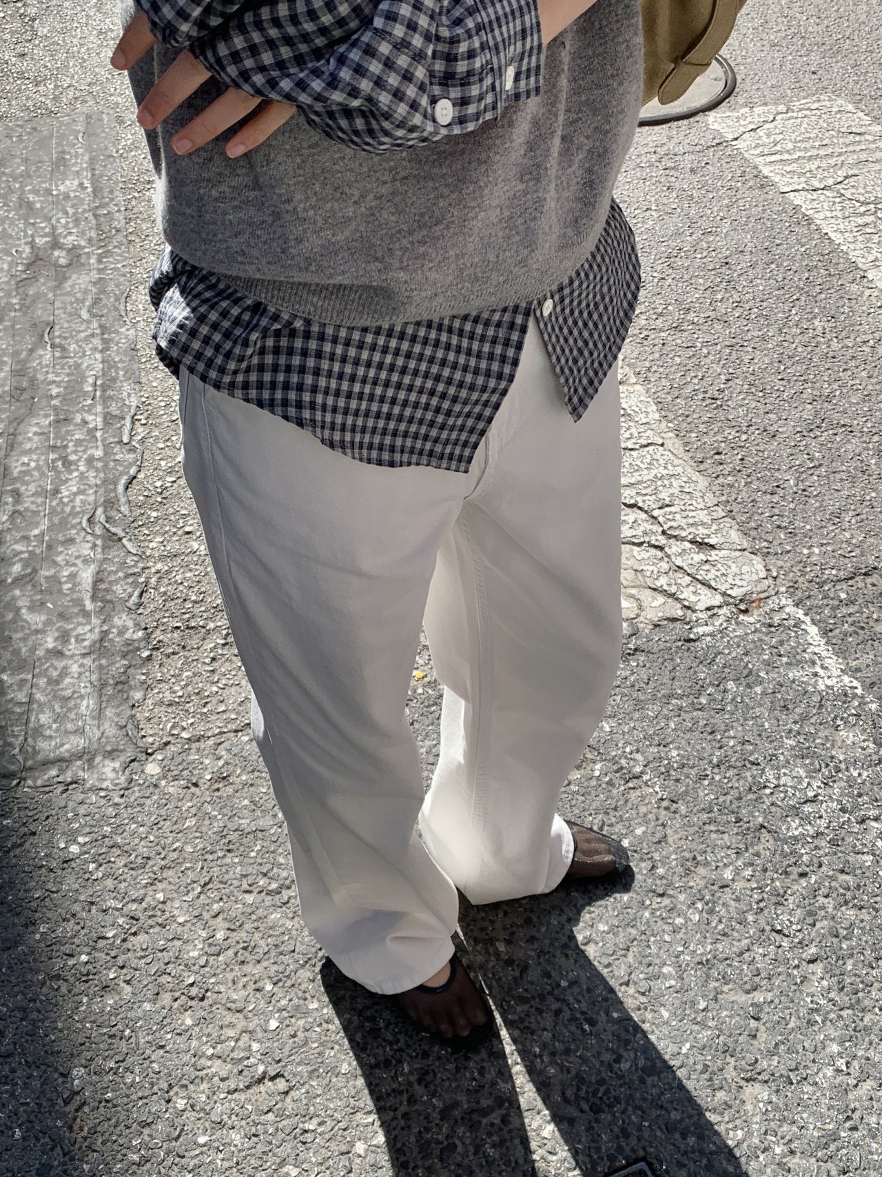 Marlow side adjust stone-washed pants-3col