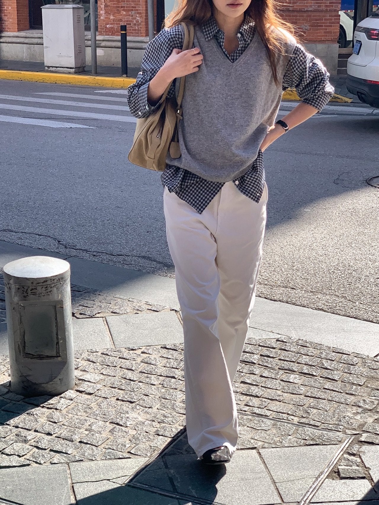 Marlow side adjust stone-washed pants-3col