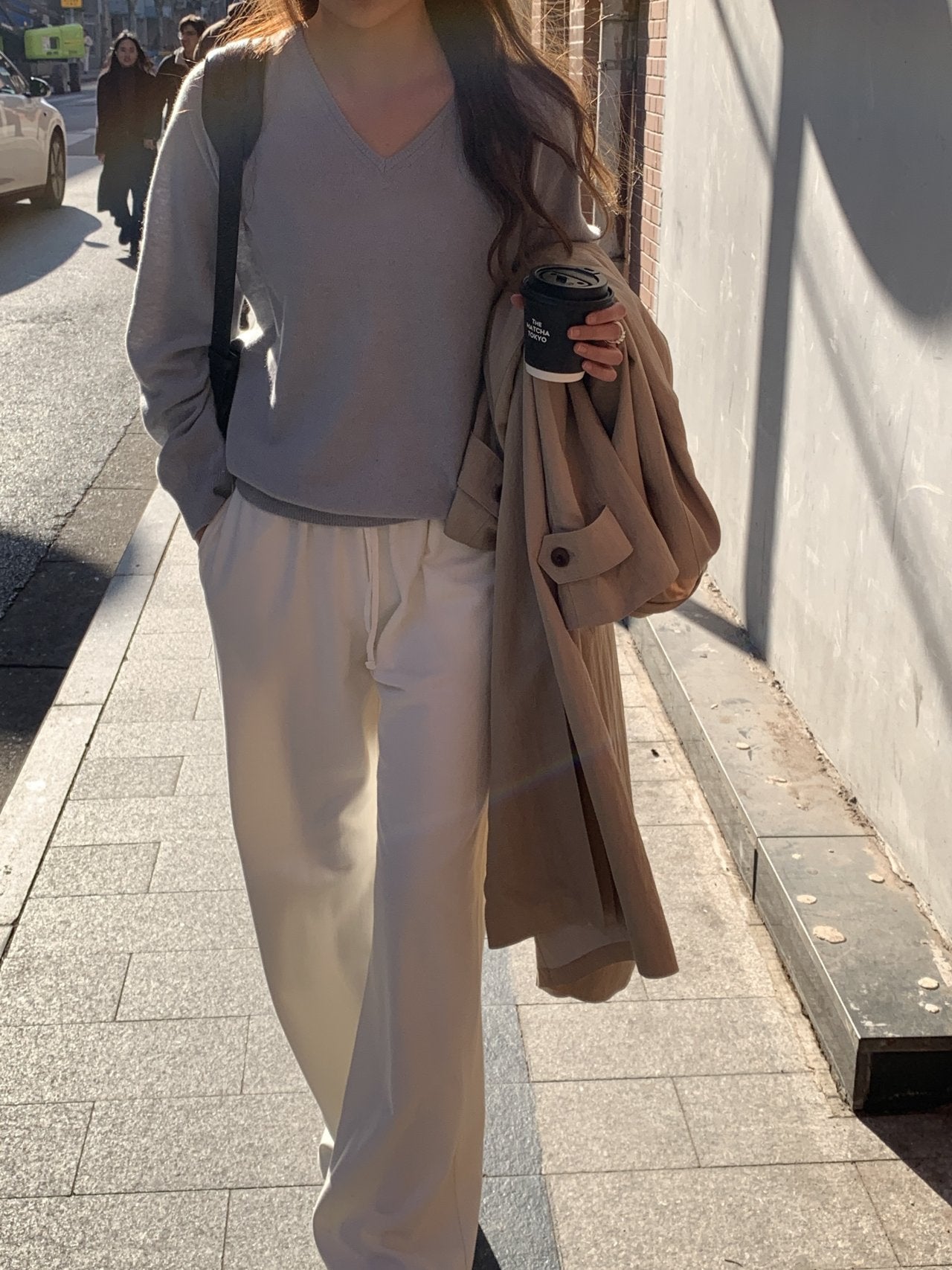 Easy wide sweatpants-4col